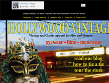 Tablet Screenshot of hollywoodvintage.com